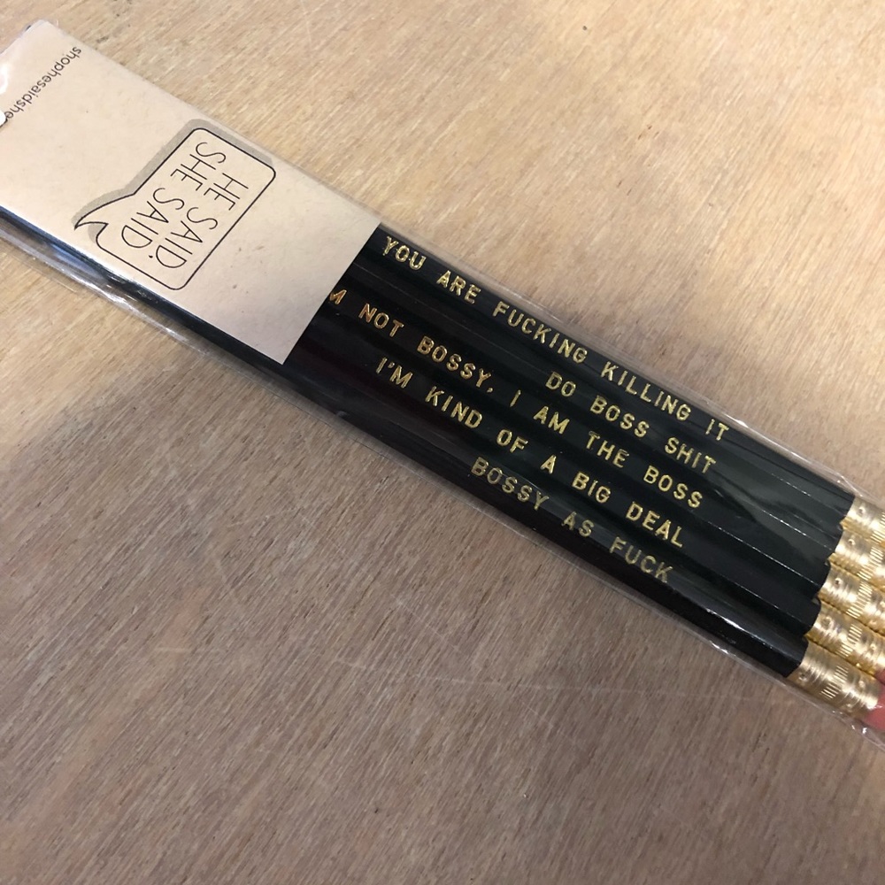 PACK OF 5 SASSY PENCILS